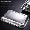 DM 304 Stainless Steel Rectangular Food Tray