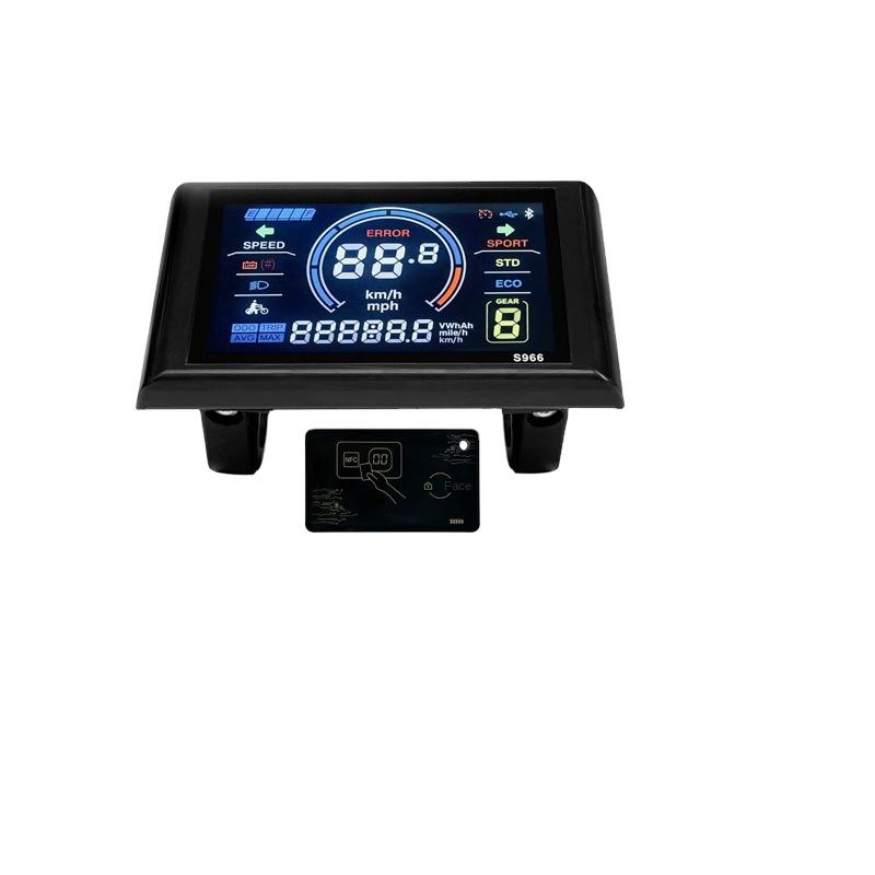 Electric Bike Accessories Lcd-s966 Smart Coloured Instrument Display With Nfc Function Parts Accessories Display