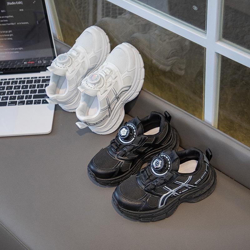 Children's New Sports Shoes 2025 Autumn Comfortable and Breathable Double Mesh Medium and Older Children's Fashion Casual Shoes Girls Classmates