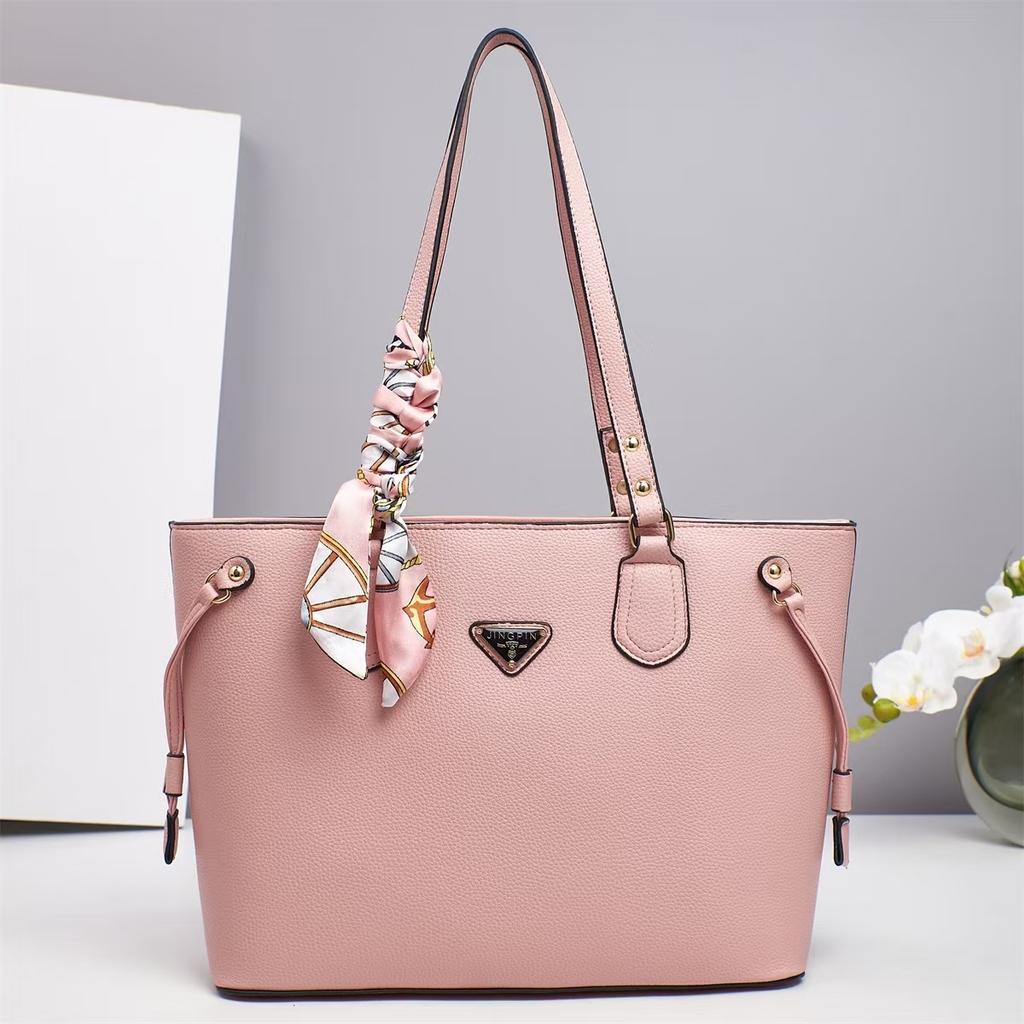 New Advanced Texture Bucket Bag Fashion High Appearance Level Macaron Handbag Large Capacity All-matching Shoulder Bag