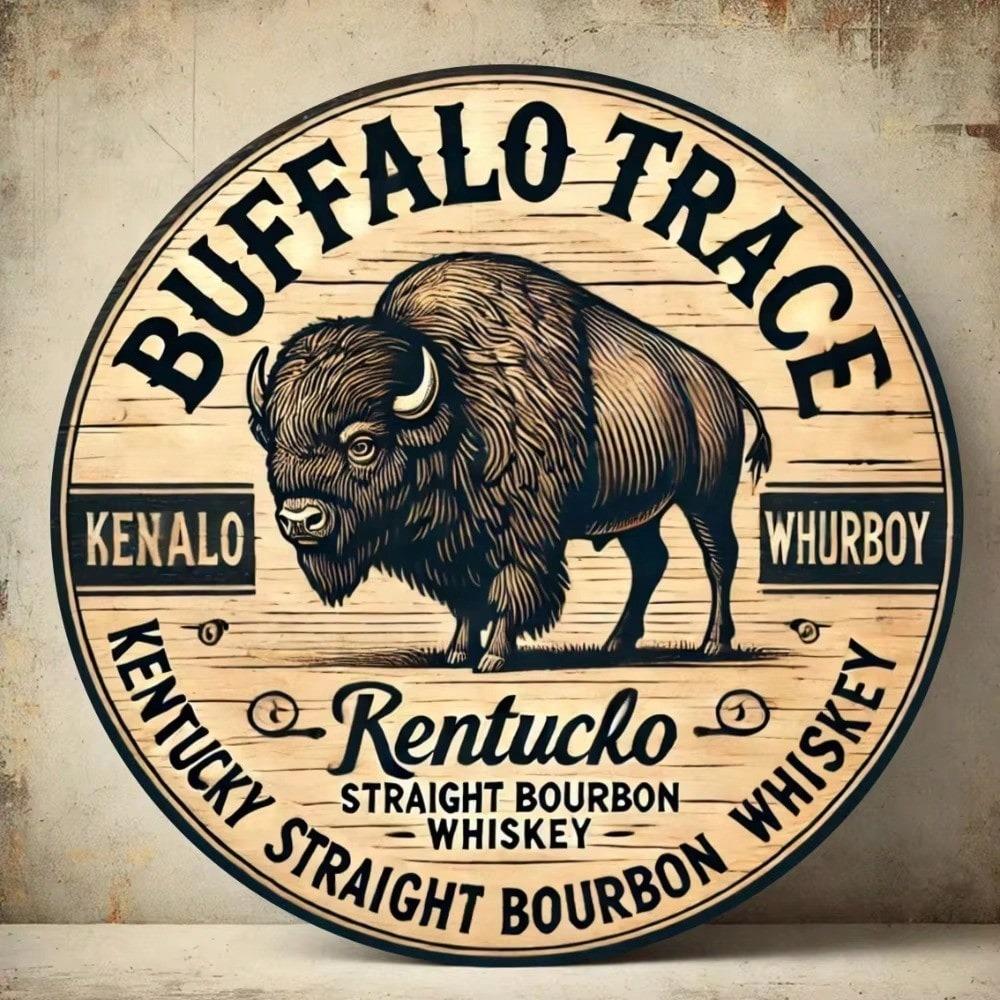 Buffalo Bourbon Bar Metal Wall Sign Vintage Kitchen Decor