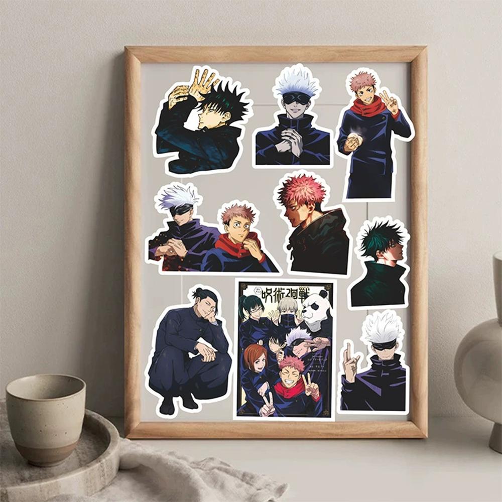 10/30/82pcs Japanese Anime Jujutsu Kaisen Stickers Itadori Yuji Satoru Gojo Cool Decals for Luggage Phone Helmet Cartoon Sticker