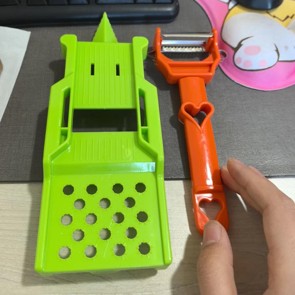 

2025 Multifunctional Kitchenware Set, Upgraded Julienne Peeler Vegetable Peeler, All Kinds of Fruits and Vegetables светло-серый