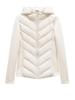 Autumn and Winter Women's Zipper Trim Patchwork Long-sleeved Hooded Cotton Jacket Coat