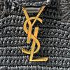 Gebrauchte SAINT LAURENTSchultertasche schwarz Raffia Damen