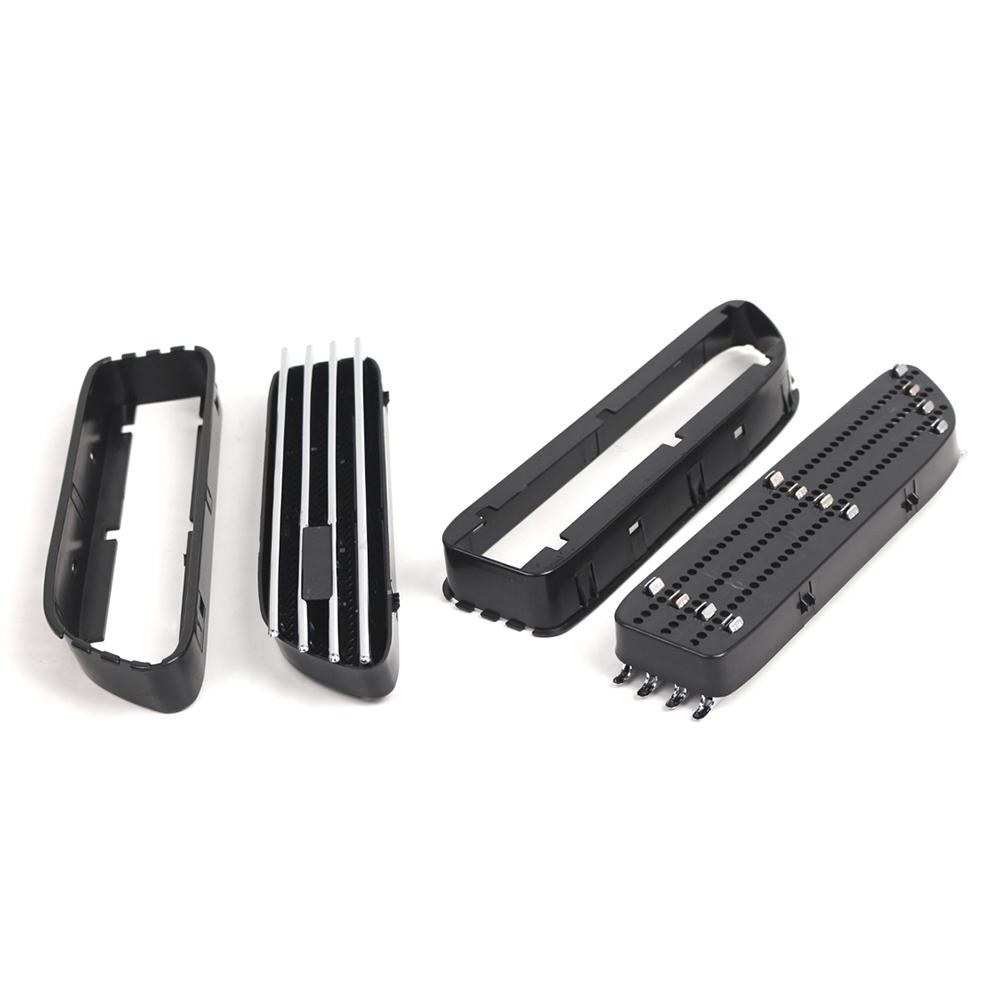 2x Car Silver Black Side Grill Fender Vent Grille 51137895913 51137895914 51132694607 51132694608 FOR BMW E46 For M3 2001-2006