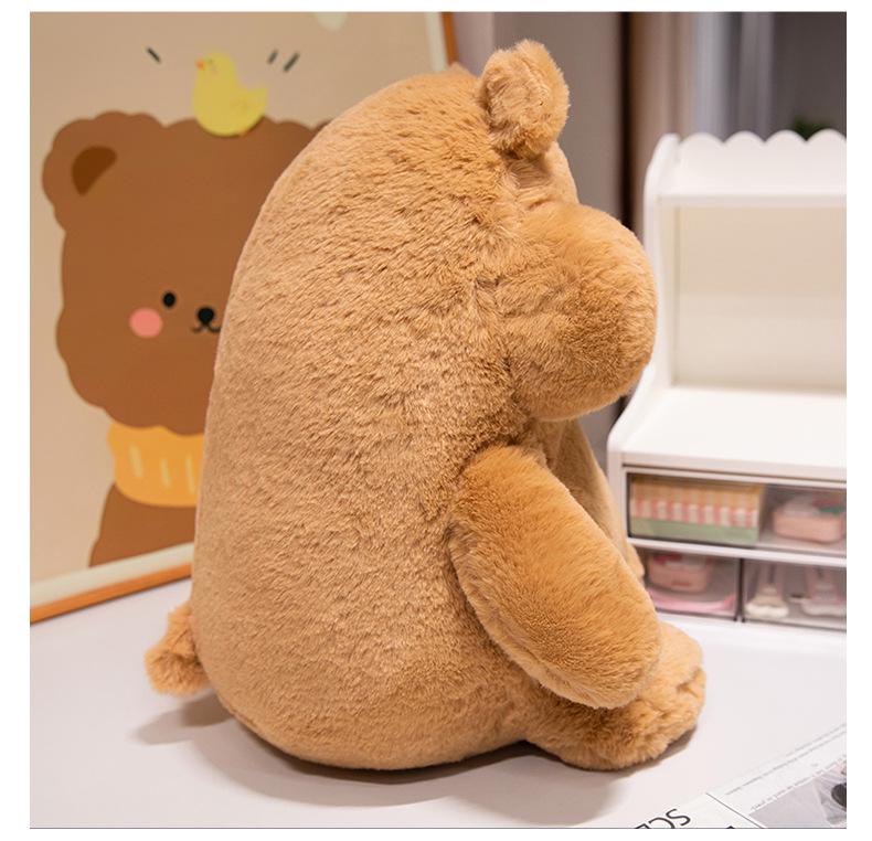 Genuine Doudou Plush Toy: Rabbit, Duckling, and Bear - Soft and Cute Bed Pillow Rag Dolls for Girls