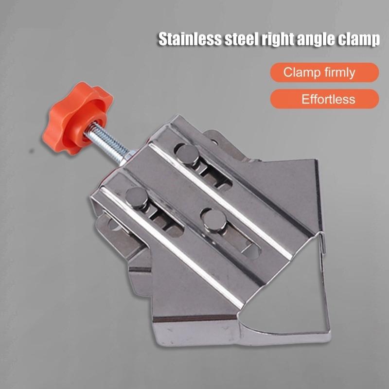 4pcs Right Angles Clamps With Not Slip Grip Corner Clamp Multipurpose for Accuracy Woodworking Metalworking Framing