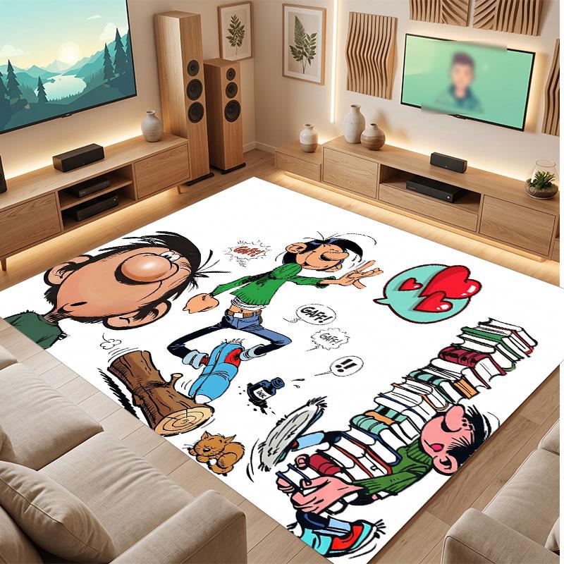 Gaston Lagaffe Rug Soft Thick Non Slip Floor Carpet for Bedroom Living Room Home Decor
