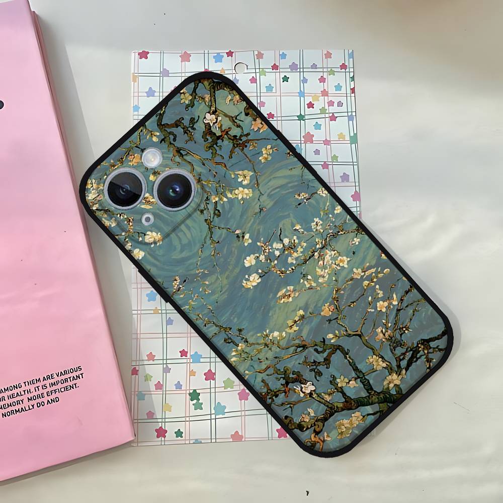 

Claude Monet Art Phone Case For IPhone 1716 15 14 13 Pro Max 11 12 Mini X Xs XR Black Silicone Cover iphone15