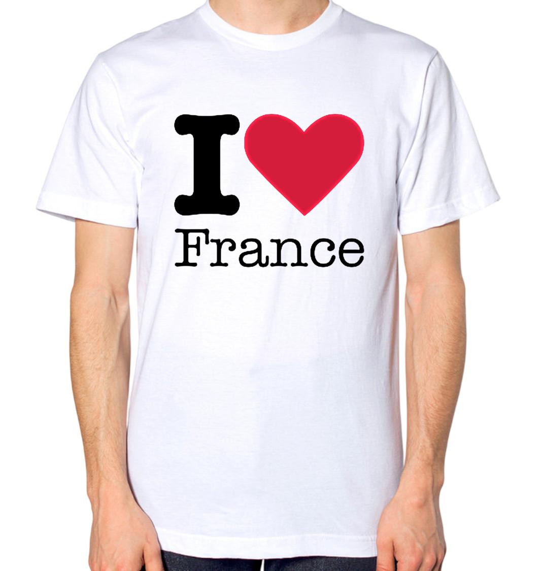 I Love France T-Shirt S разноцветный