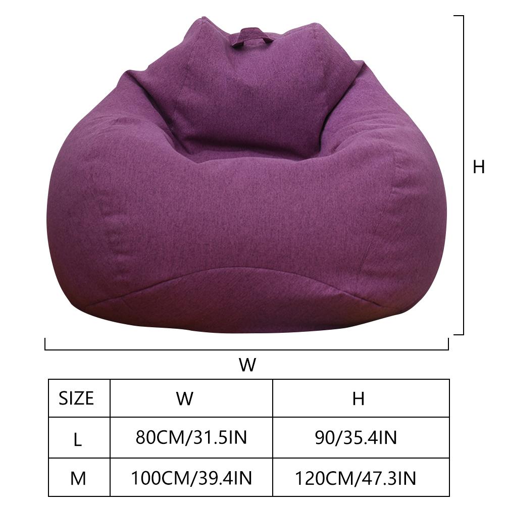 Lazy Sofa Cover Large Bean Seat Bag Chair Sofa Cover Comfortable Outdoor Cloth Pouf Puff Couch Tatami Living Room Beanbags 2025