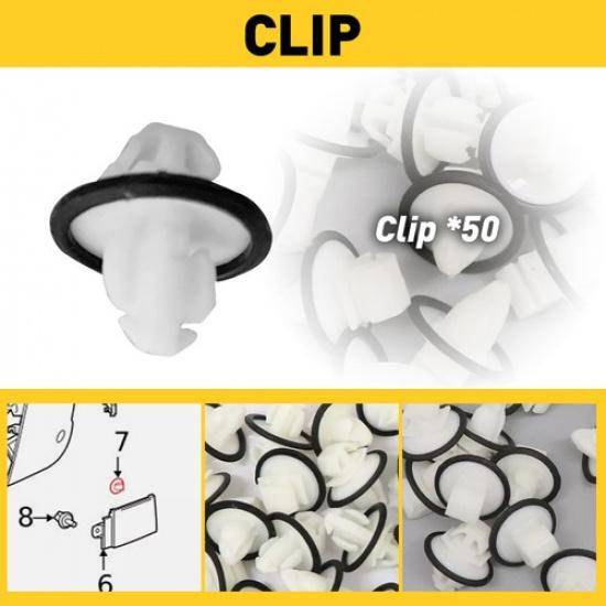 

50pcs Car Body White Side Moulding Clips Fit - Mercedes Benz Sprinter