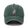 Vintage golf club printed baseball cap, men's and women's adjustable sun protection cap, suitable for all seasons