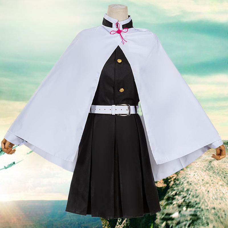 

Japan cartoon comics Demon Slayer cosplay outfit: Kanao Rika s costume + butterfly headdress 0071 2XL