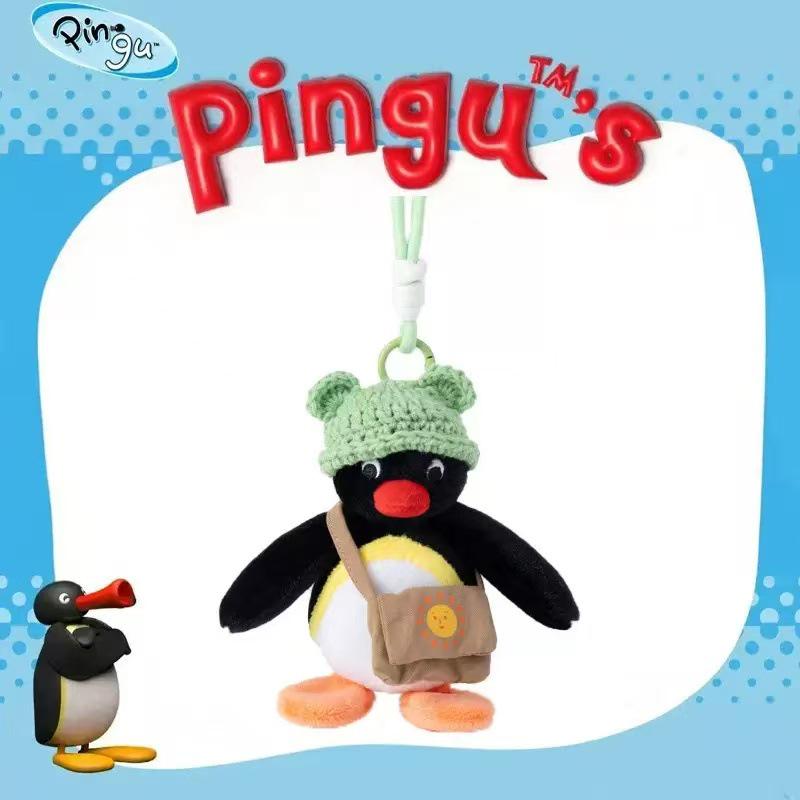 Portachiavi Peluche Pinguino Originale Bambola Ornamento per Zaini