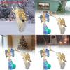 Angel Tree Topper With Illuminated Star For Holiday Festivities