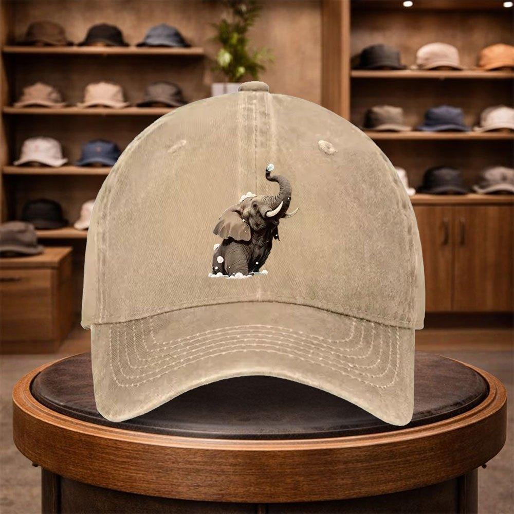 Cappellino da Baseball con Stampa Elefante Africano Cappello Casual con Visiera a Becco di Papera Cappello alla Moda Cappello Regolabile per Esterno Casual Adatto per Viaggi