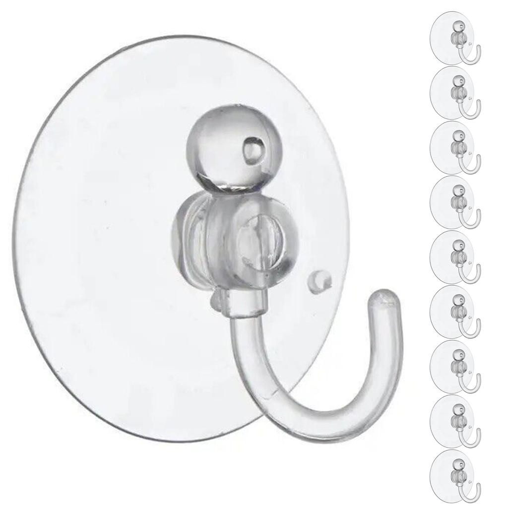 10Pcs Suction Cup Hook DIY Projects Easy Installation PVC