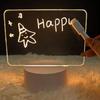3D Acrylic LED Writing Light Board Erasable Message Note Lamp with Pen for School Classroom Reminder Students Gift