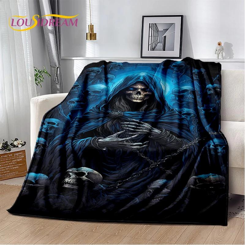 Gothic Horror Character Skull Ghost Spirit 29 Style Soft Blanket,Soft Throw Blanket for Home Bedroom Bed Sofa Picnic Travel Gift