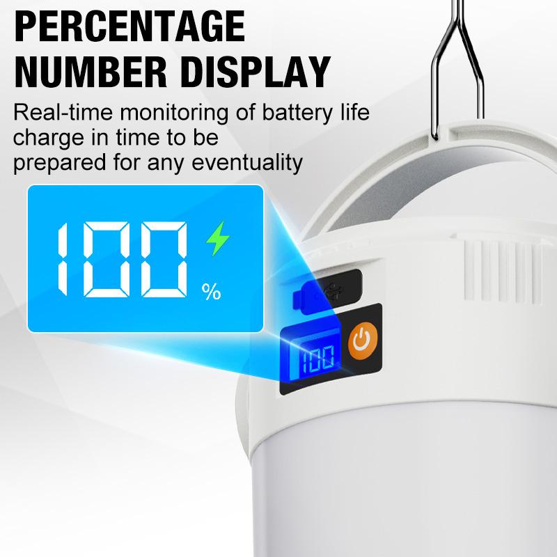 New Solar Powered Rechargeable Lithium Battery Tent Multi Functional Handheld Long Range Outdoor Retro Camping Light Atmosphere