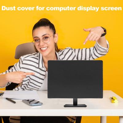 Waterproof Computer Monitor Dust Cover Universal Easy To Install 360-Degree Full Body Cover Computer Screen Anti-Static Dust Cover
