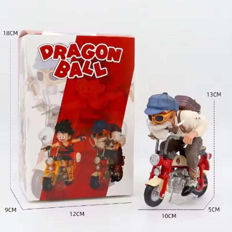 Animation Dragon Sphere Z Animation Figure Son Goku Master Roshi Locomotives POLYVINYL CHLORIDE Action Kame Sennin Motorcycle Playthings Miniature