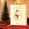Animal Advent 2D Acrylic Cute Puppy Decorations 24 Days Christmas Countdown Ornament for Festive Classroom Winter Celebration