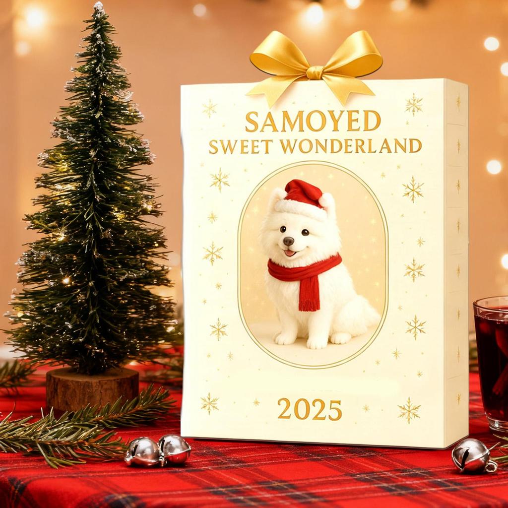 Animal Advent 2D Acrylic Cute Puppy Decorations 24 Days Christmas Countdown Ornament for Festive Classroom Winter Celebration