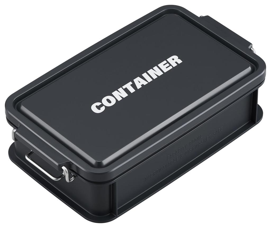 OSK CONTAINER Bento Box, 900ml, Navy Blue, with Dividers, Made in Japan, Dishwasher and Microwave Safe, Stain Resistant, Two-Point Locking, with