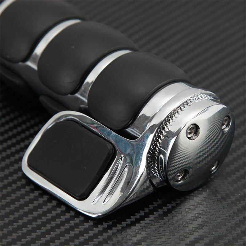 2 bucăți mânere de ghidon de motocicletă cu control al accelerației Mâner de mână anti-alunecare pentru motociclete Cruiser