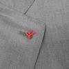 ISAIA FASE GREGORY Grey Single 2B Boots Suit Setup 48 grayUsed