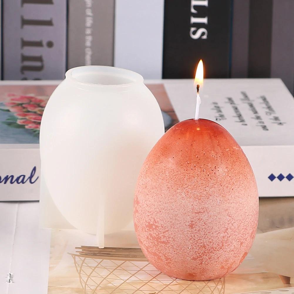 3D Dragon Egg Silicone Resin Mold DIY Dragon Animal Candle Craft Ornaments Casting Resin Epoxy Mould Home Decor