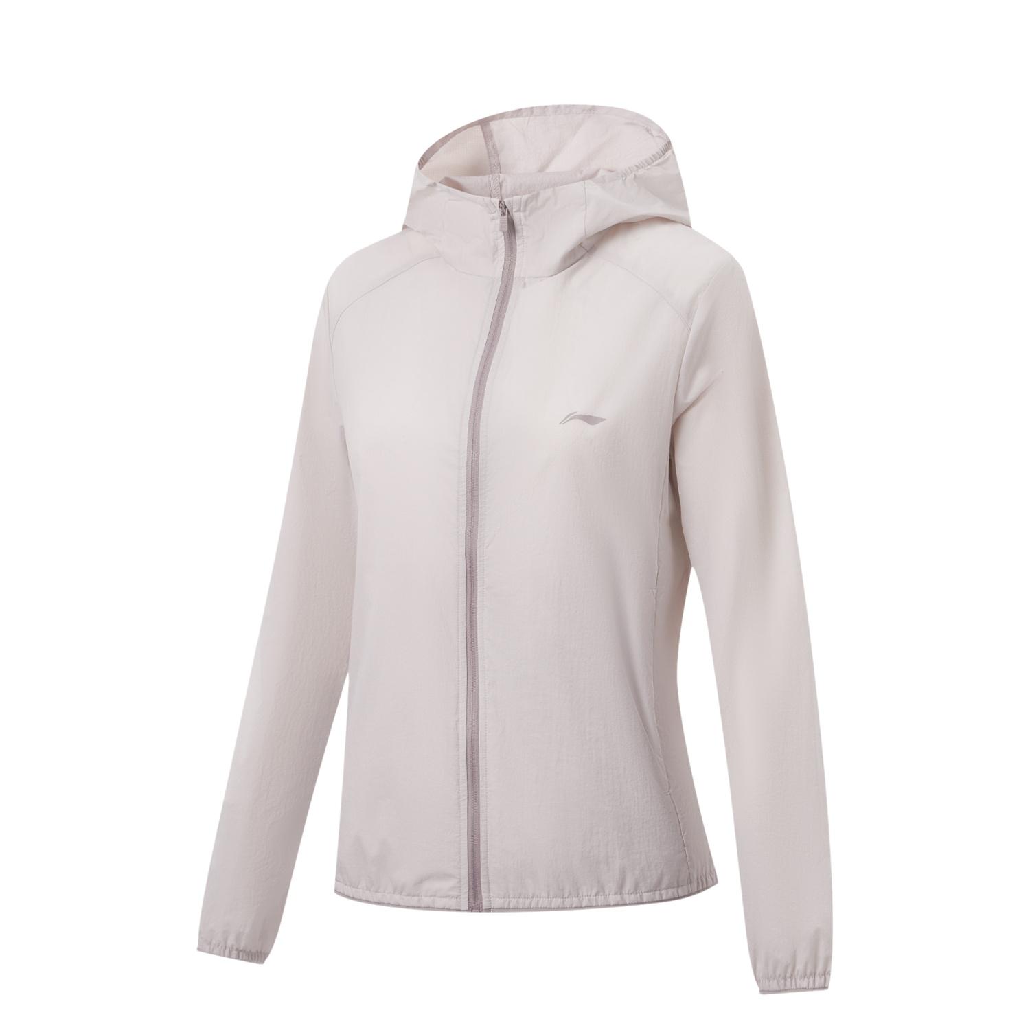 

Li-Ning Lightweight Hooded Logo Stitching Zipper Casual Sun Protection Jacket Women jackets AFDW740-8 XXL