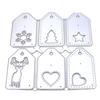 Weihnachtsanhänger Metall-Stanzformen Schablonen für DIY Scrapbooking Dekorative Prägepapierkarten Vorlage Dekor Stanzteile