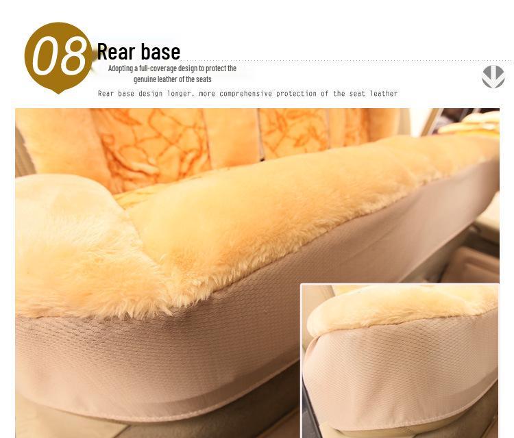 Winter Plush Car Seat Cushion - Thick, Comfortable, Breathable & Warm Full Wrap Cover