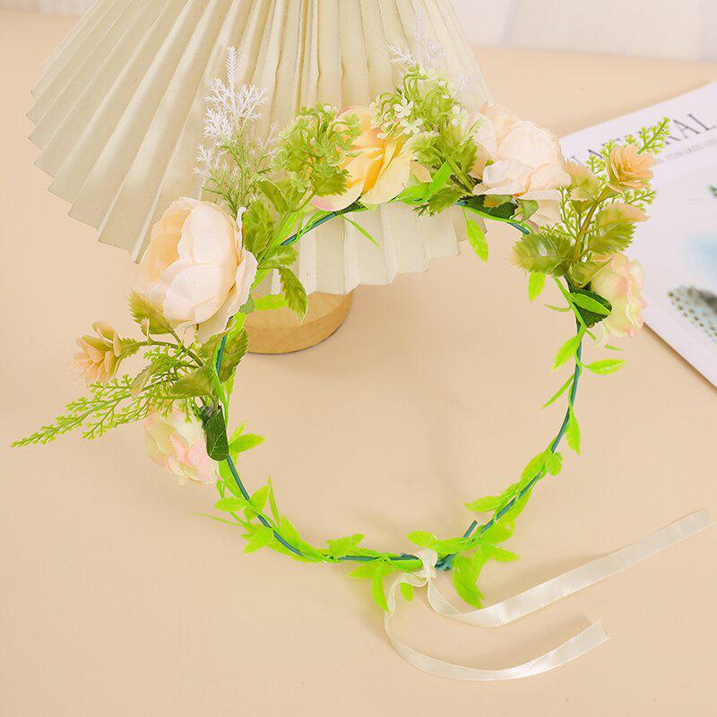 Mori-Style Glowing Flower Crown: Bridal, Child & Adult Headdress for Festivals, Photography & Night Markets with Flashing Headband