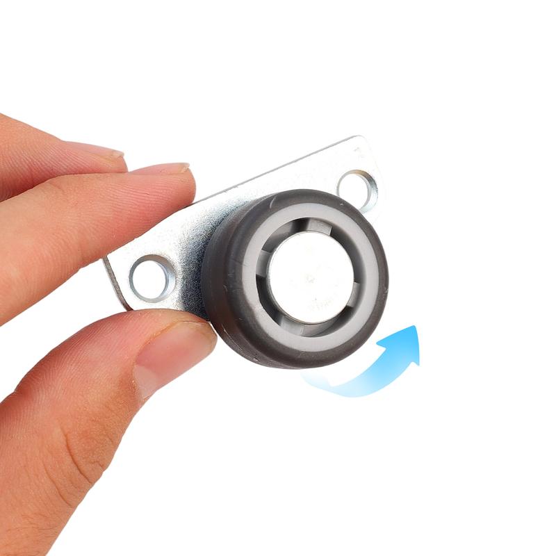 8/1 PZ Mini Ruote Girevoli Laterali Silenziose in Gomma Ruote per Mobili Direzionali per Carrello Cassetto Pensili da Cucina