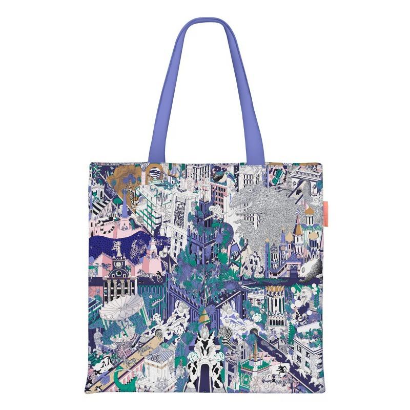 Spring new printed handbag women's oil painting series handbag shoulder bag tote bag fashion canvas bag
