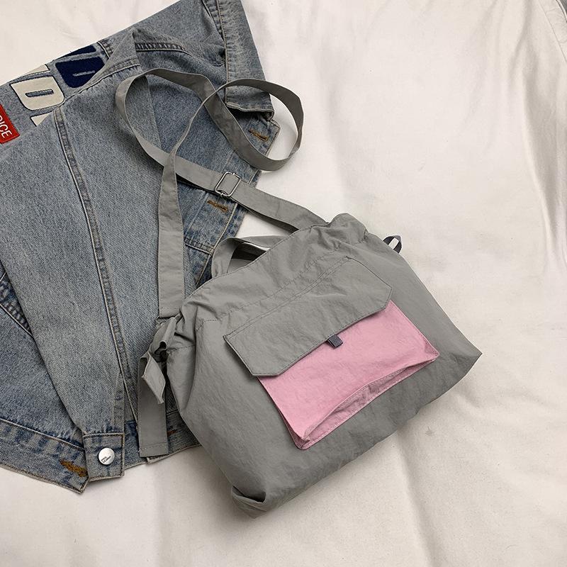 Korean Large-capacity Casual Backpack 2025 New Niche Design Tote Bag Student School Bag Crossbody Bag