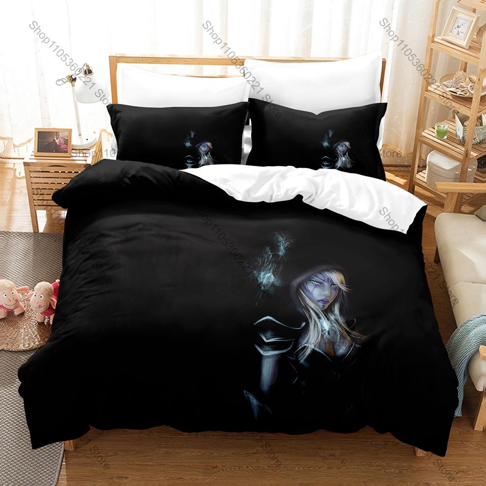 Dota 2 3PCS Bedding Set Duvet Cover And Two Pillowcases Microfiber 3D Digital Printed Game Bed Linens Home Decoration