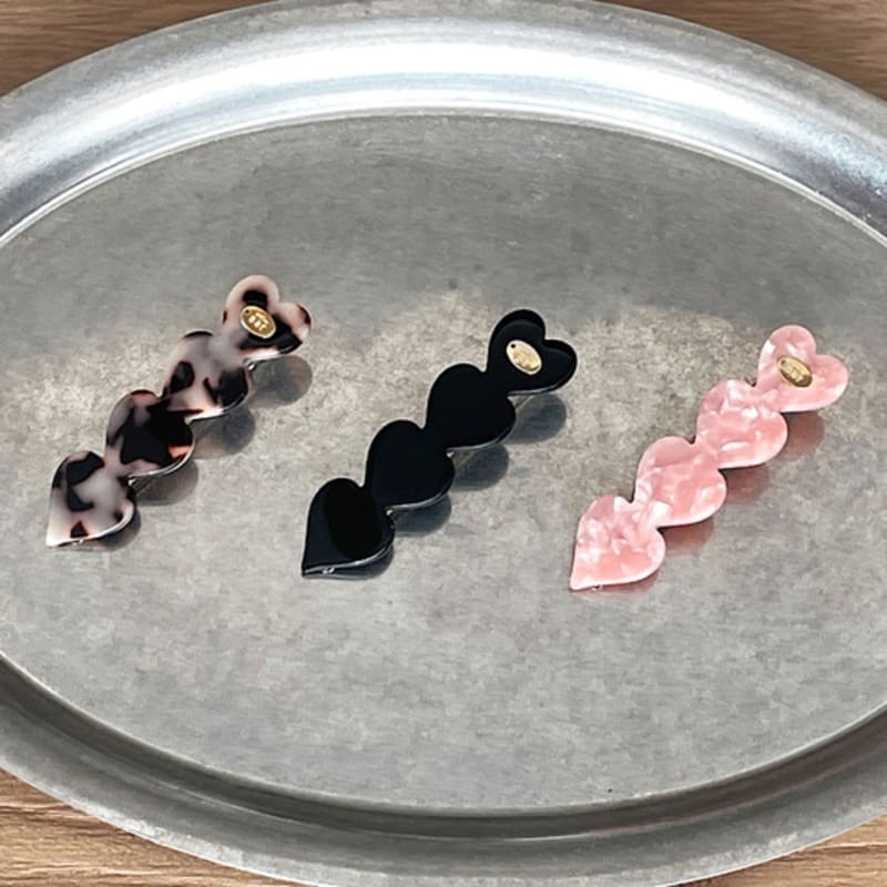 

oar Heart Hair Point-pin {3 colors to choose from] Pink