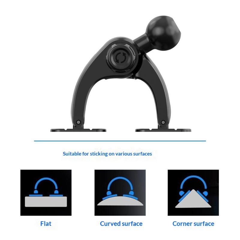 Magnetic Car Phone Holder Strong Adhesive Center Console Mount 360° Rotatable for GPS Safe Driving Use