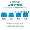 GAMMA+ Wide Magnetic Hair Trimmer Guards for GAMMA+ and StyleCraft Wide Trimmer Blades (41mm), Set of 4