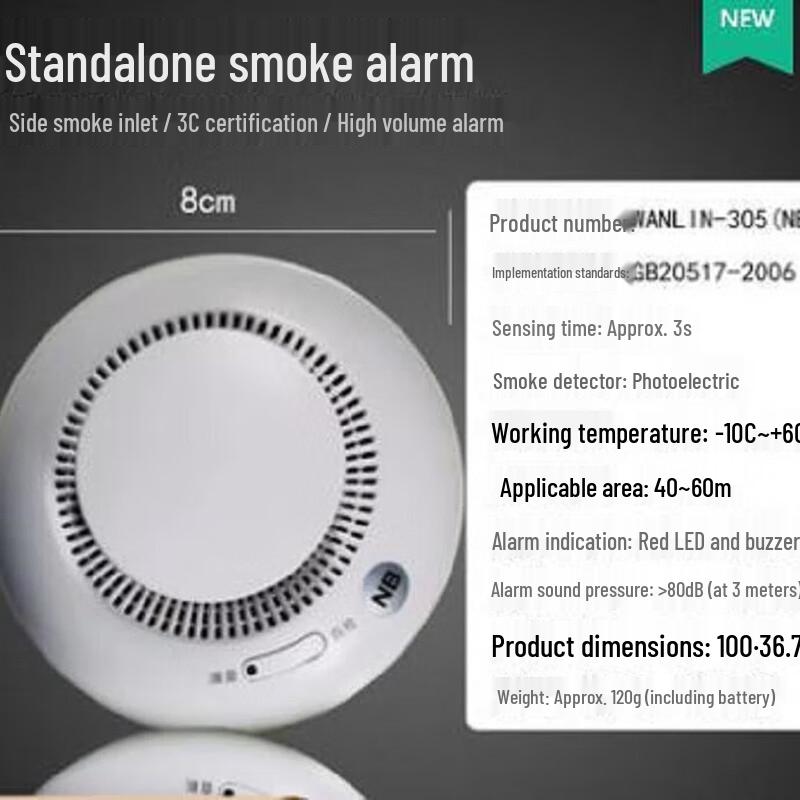 OLOMM Wireless Smoke Detector 100*37mm