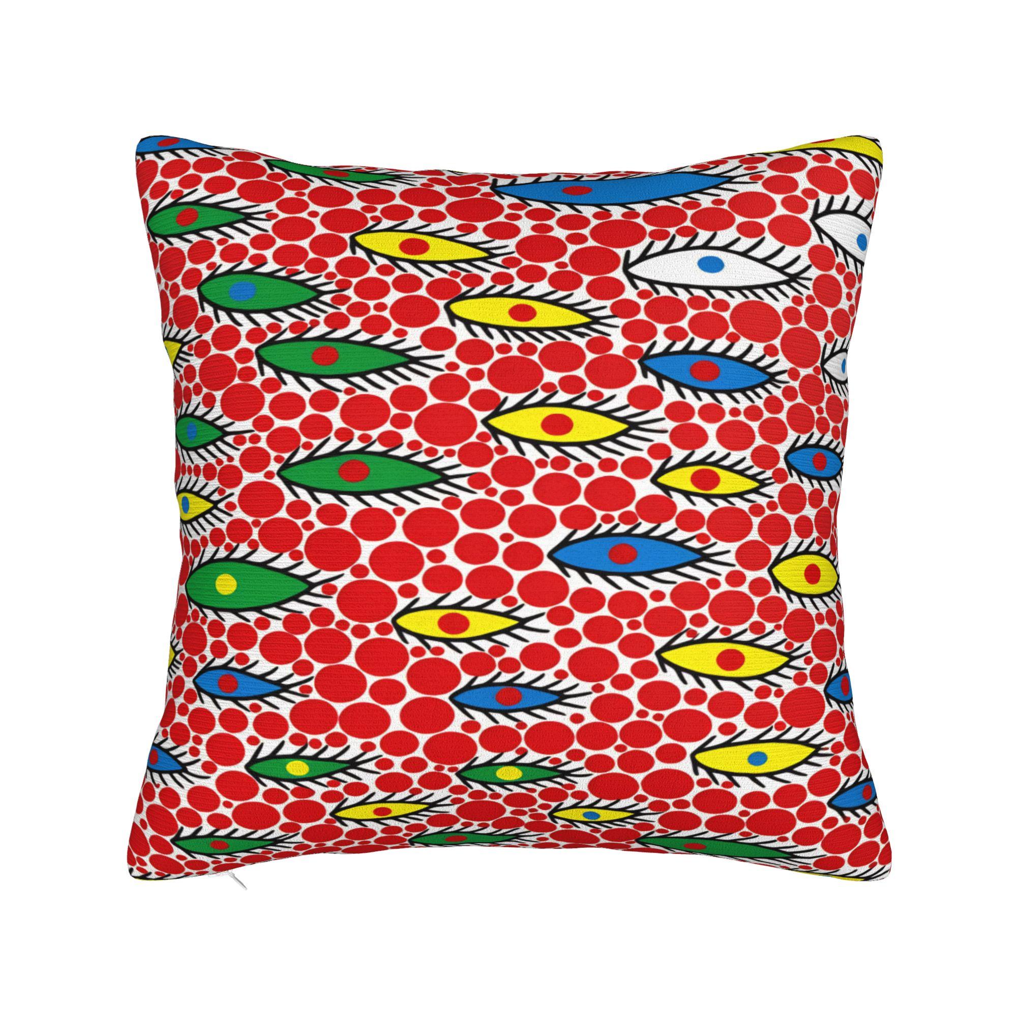 Яёи Кусама Абстрактная Наволочка Подушка Японская Художница Удобная Наволочка Современная Наволочка Для Гостиной Дивана 30cmx30cm