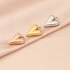 Trendy Stainless Steel Peach Heart Pendant Jewelry Accessory