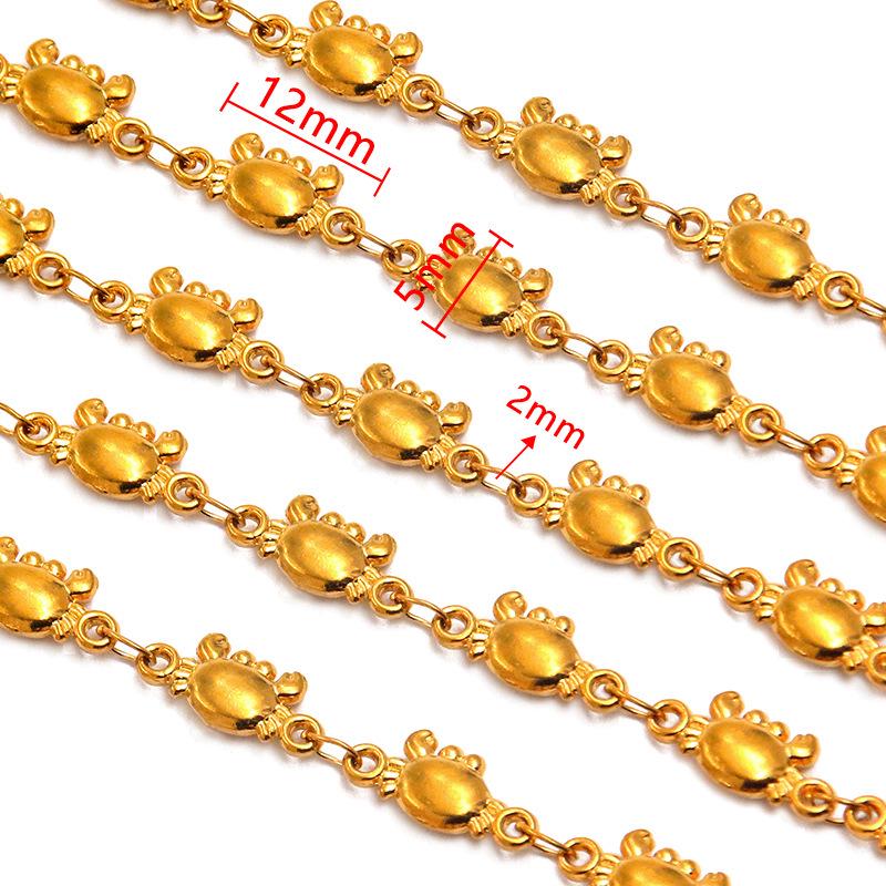 18K Gold Plated Stainless Steel Heart, Butterfly, Four-Leaf Clover, Shell Chain Bracelet/Necklace, 50cm.