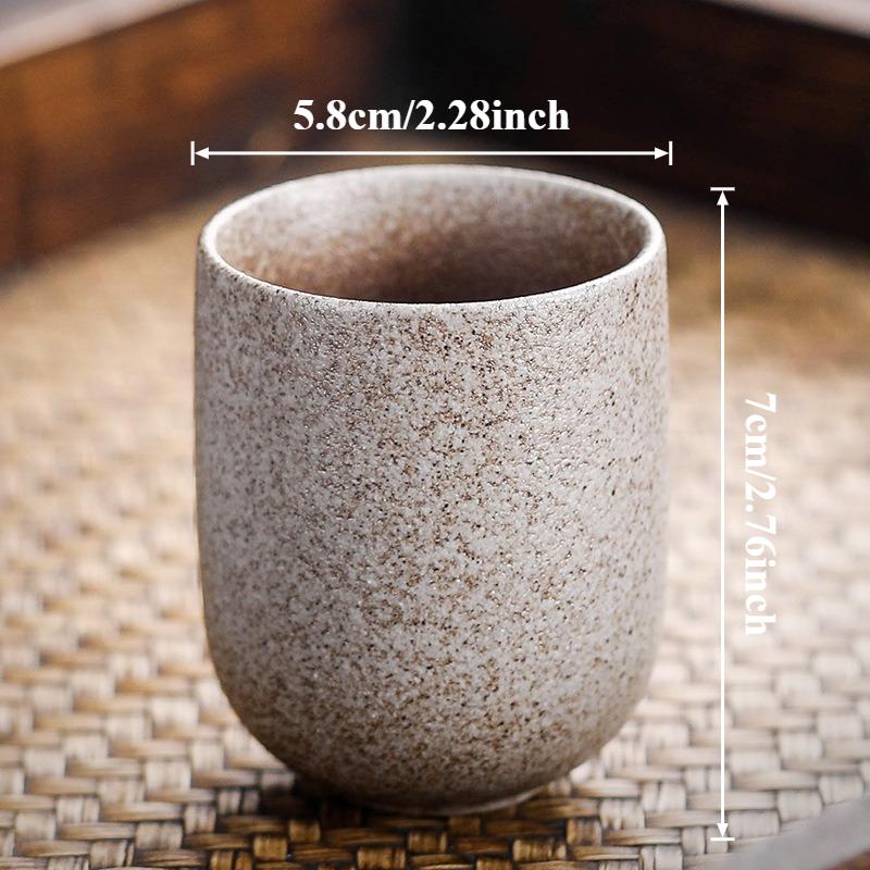 128ml New Handmade Rough Ceramic Tea Coffee Cup Japanese Vintage Style Mug for Kung Fu Tea/Sake & Daily Coffee Cup Ceramic Cup